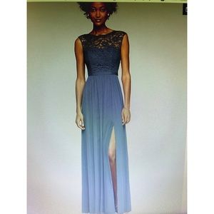 Long Lace Bridesmaid dress